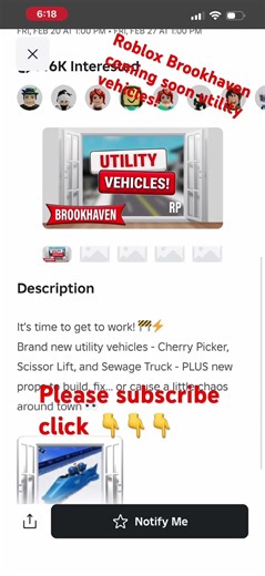 Roblox Brookhaven coming soon utility vehicle!