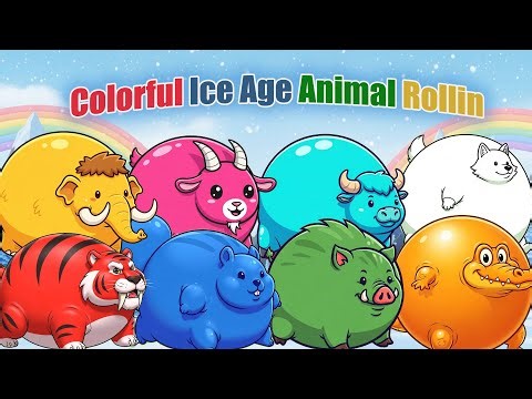 Colorful Ice Age Animal Rollin | Animal Rollin | Zazzy Melody