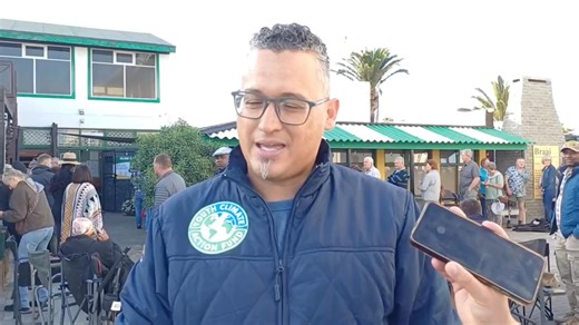 Walvis Bay mayor Trevino Forbes encourages the town's people to come out and vote in numbers today. He is set to cast his vote at the Atlantis polling station, Walvis Bay Urban Constituency. VIDEO: Leandrea Mouers #NamibiaDecides2025 #Erongo #electionwatch2025 | Namibia Elections 2025