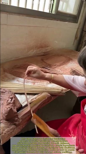 How Traditional Chinese Incense Sticks Are Crafted From Scratch