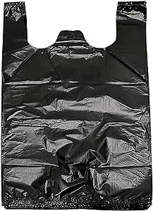 200 Counts Kitchen Garbage Bags 4 Gallon Black Trash Bags with Handles 1.8mil Thick Contractor Bags, Picnic, Kitchen, Daily Use, Bedroom Waste Bin Garbage Bags, Bulk Bags