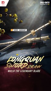 4.1K views · 1.7K reactions | ⚔️ Longquan Sword Draw Wield the legendary blade that cuts through the darkness.  Darkheart Log in and unlock now! ➡️ https://codmgrn.onelink.me/7EoI/PlayCODM #GarenaCallOfDutyMobile #GarenaCODM #CODMLegendaryDrawRunback #CODM2025Season1 | Garena Call of Duty Mobile | Facebook