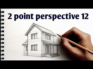 2 Pont Perspective Drawing Recap 12 | 2 Point Perspective Drawing In 10 Minutes | Drawing Tutorial
