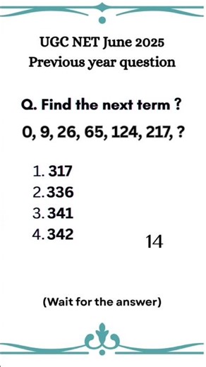 Mathematical Reasoning Questions| UGC NET|SET| pyq |Number Series| #ugcnetpaper1 #net2025 #ssc