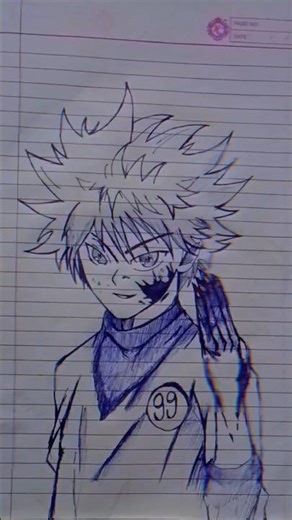 killua Hunter x Hunter sketch #animeeart #animeart #animedrawing #drawing #hunterxhunter #killua