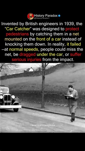 The British Invention That Caught Pedestrians with a Net in 1939 #shorts
