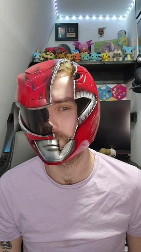 Custom Power Ranger Helmet - Weathered Cosplay Prop