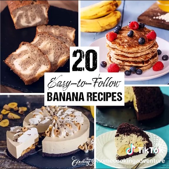 20 Irresistible and Easy-to-Follow Banana Recipes TikTok