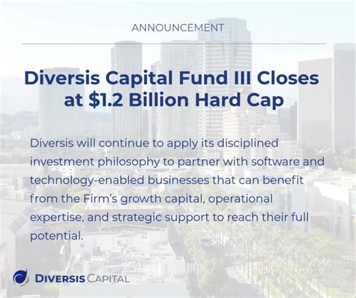 Diversis Capital Partners III, LP fund closed at $1.2 billion | LPLink posted on the topic | LinkedIn