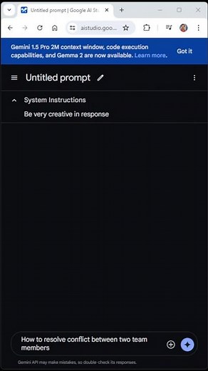 Google AI Studio : Use Gemini 1.5 for Free
