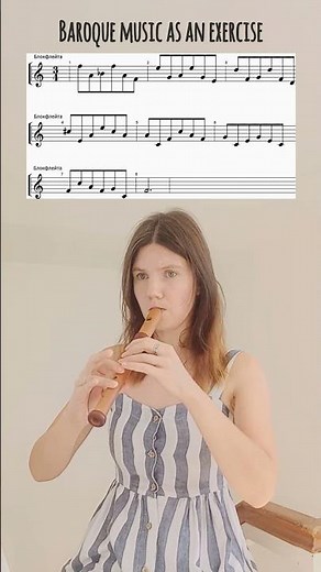 Recorder practicing / baroque music as an exercise
