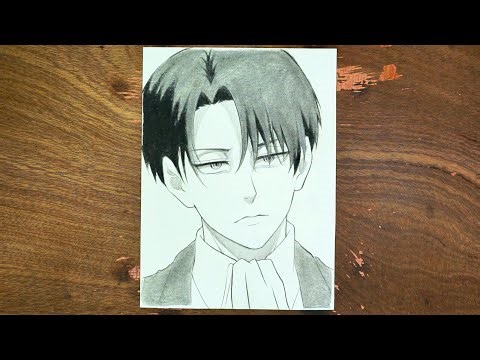 How to Draw Levi Ackerman (Attack on Titan) – Easy Pencil Art