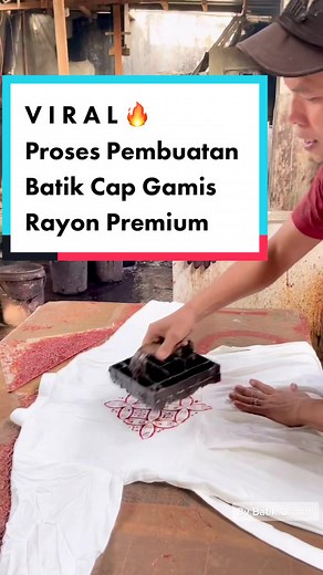Proses Pembuatan Batik Cap Gamis Rayon Premium #warisanleluhur #asliindonesia #batikcap #gamistwillpekalongan #gamissyari #batikusman #fyp #fypツ #racunshopee #racunintiktok