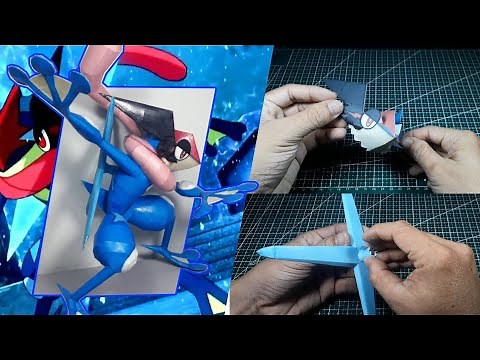Pokemon Figures Making | Ash Greninja | Satoshi Gekkouga | Pokemon Papercraft