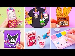 TOP DIY Easy Paper Craft KUROMI Collection You Can Make at Home, Sanrio Keychain | Tiny DIY Craft