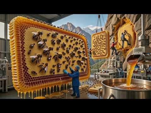 How Pure Honey Is Made in Factory | Amazing Honey Processing & Packaging Technology