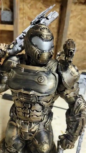 #doom #slayer #doomslayer #figure #fyp #gaming #artist #artwork #3dprinting #handpainted #bethesda