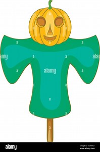Scarecrow icon in cartoon style Stock Vector Image & Art - Alamy