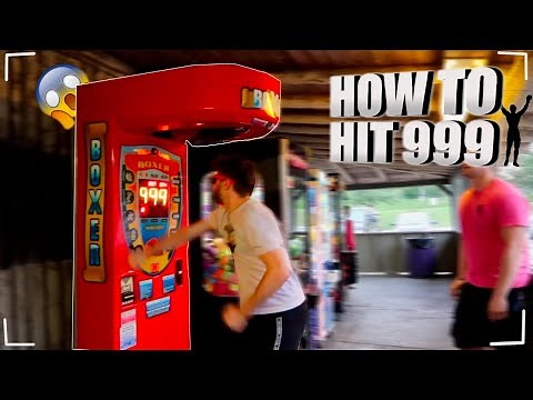 HOW TO HIT 1000 ON THE BOXING MACHINE!🥊