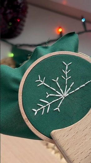 Winter Snowflake Stitch Tutorial | Snowflake Series 3 | Christmas Hand Embroidery