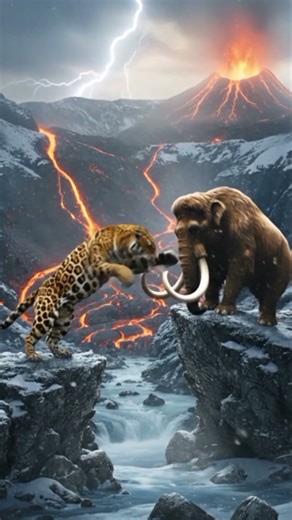 🌋 **UNBELIEVABLE** Apex Predator Battle! Jaguar vs. Mammoth vs. Lion! #UltimateFight #ShockingCGI