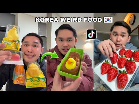TRYING WEIRD FOOD IN KOREA 😱 (South Korea Food Trip)