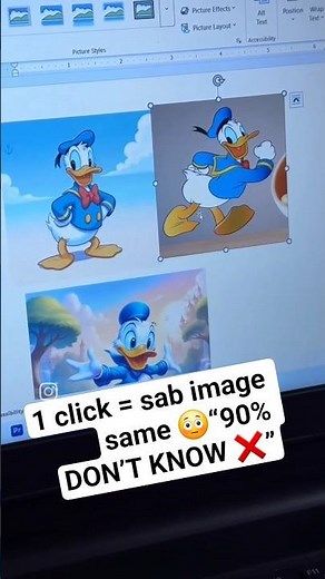 🔥 Resize All Images Same Size in MS Word (Auto Trick) 😲 #viralvideo #trending #viralreels #computer