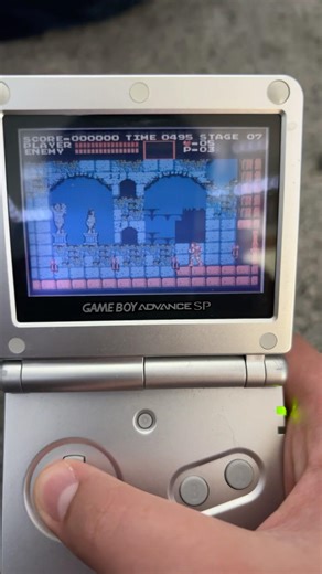 Castlevania NES Series GBA SP level 7 gameplay #nintendo #retrovideogames #gameboyadvance