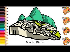 Machu Pichu - Sketch Art and Paint | Step by step tutorial | Pencil to Palette