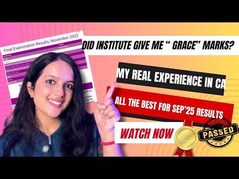 ICAI helped me PASS CA Exams by "Grace Marks"| My Real Experience with Proof| CA Sep'25 Results