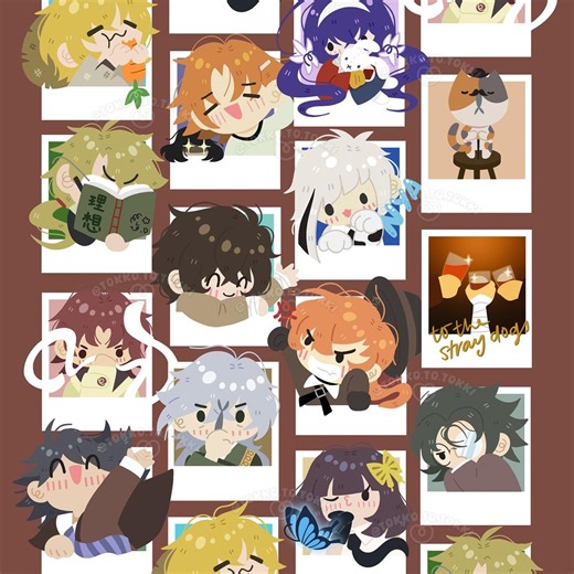 Bungo Stray Dogs Polaroid Stickers - Etsy