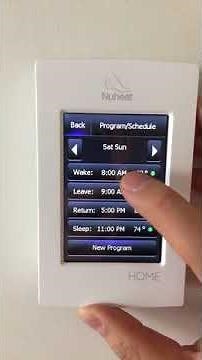 NUHEAT Thermostat tutorial videos. Step 13, Programming Your Thermostat.
