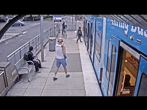 TriMet surveillance video shows Gresham man launching dart into transit rider’s lung