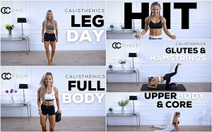 【Caroline Girvan】五天自重体操式训练合集 - Calisthenics Series｜自重训练｜无器械｜全身综合训练