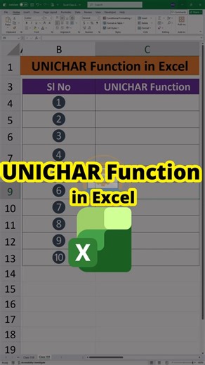 UNICHAR Function in Excel | Add Symbols & Icons Easily ⚡ | Excel Tutorial Bangla
