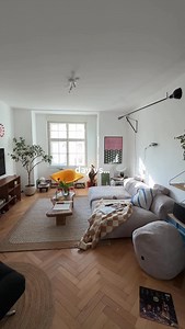 day vs night in our apartment on a random day 👩🏼‍🤝‍👨🏾🤍 apartment lightening, lamps, no big lights, small lights big impact, simple apartment | Feelmohome