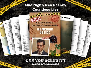 Printable Murder Mystery Game | Cold Case File (digital Download) - Etsy