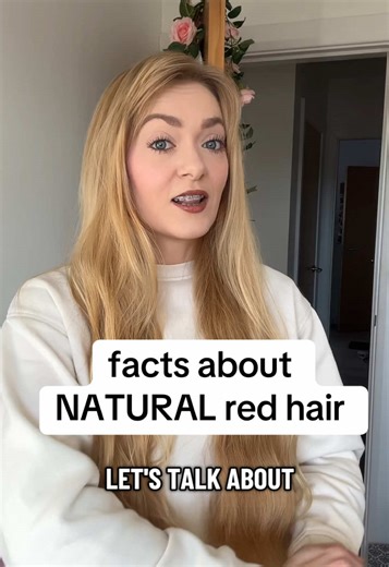 red hair…let’s talk some facts about the rarest hair colour in the world 🌍🧡 #hair #redhead #gingerhair #hairfacts #facts