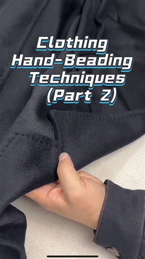 WHOLEHEARTED Sewing Tutorials & Tools on Instagram: "Clothing Hand-Beading Techniques (Part 2). #Wholeheartedapparel#sewinglife #machinerepair #toolsofthetrade #sewingtools #machinerytok #repairvideo #fixitwithme #behindthescenes #smallbusinessowner"