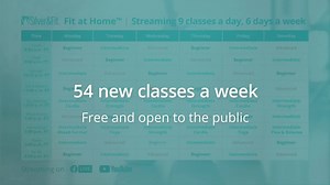 1.5K views · 155 reactions | We're bringing more free streaming workout options to you in 2021! Beginning January 4th, join us from 8 AM – 4 PM PT, Monday – Saturday for our expanded public Facebook Live and YouTube streaming workouts. 54 new classes a week to keep you fit at home! Watch the video for more! | Silver&Fit | Facebook