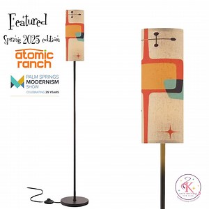 Mid Century Modern Abstract Standing Lamp, Retro MCM Floor Lighting, Geometric Minimalist Accent Light, Vintage Mod Decor - Etsy