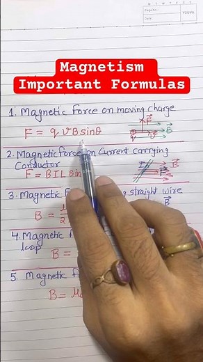 Last Minute Magnetism Revision for Students #physics #magnetism #alevel #igcse #revisionmaterials