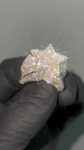 Diamond Star Ring Icebox Jewelry - Iced Out Men's Rings