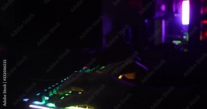 Young Beautiful Girl Typing On Keyboard At Office