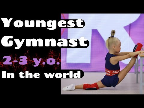 The youngest gymnast in the world! 2-3 y.o. Amelia Romanova