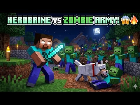 Herobrine Saves the Village: From Outcast to Hero | Minecraft Animation