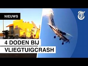 Gruwelijke vliegtuigcrash gefilmd