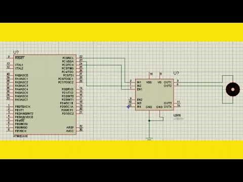 DC motor Interfacing Simulation using Proteus