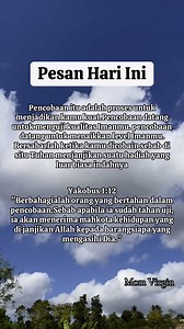 Yakobus 1:12😇🕊️ #renungan | Sandi Ate-mama Ginia