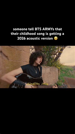 the 1st ever acoustic version of Hometown Smile is out at midnight 💙 happy Valentine’s Day #btsarmy